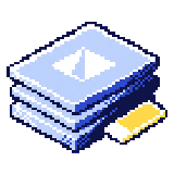 a stack of design boards and a colour swatch