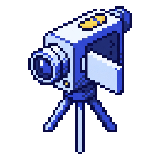 a video camera on a tripod